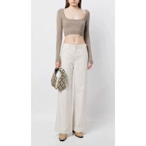 Citizens of Humanity Paloma high rise Premium Denim Wide Leg Jeans 31 Ecru